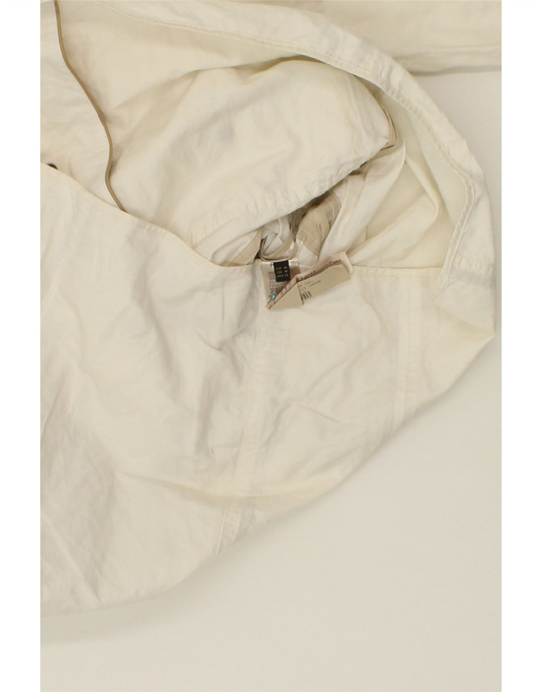 MASSIMO DUTTI Womens Utility Jacket UK 14 Medium Off White Cotton Vintage Massimo Dutti and Second-Hand Massimo Dutti from Messina Hembry 