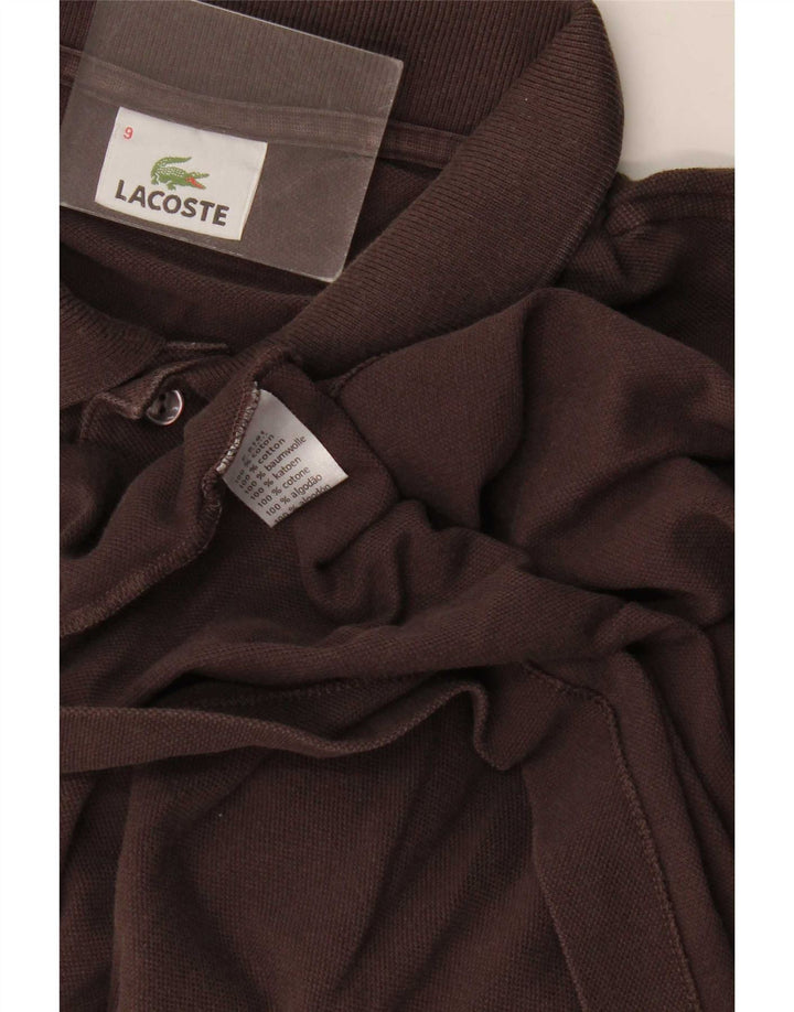 Polo da uomo Lacoste taglia 9 4XL cotone marrone