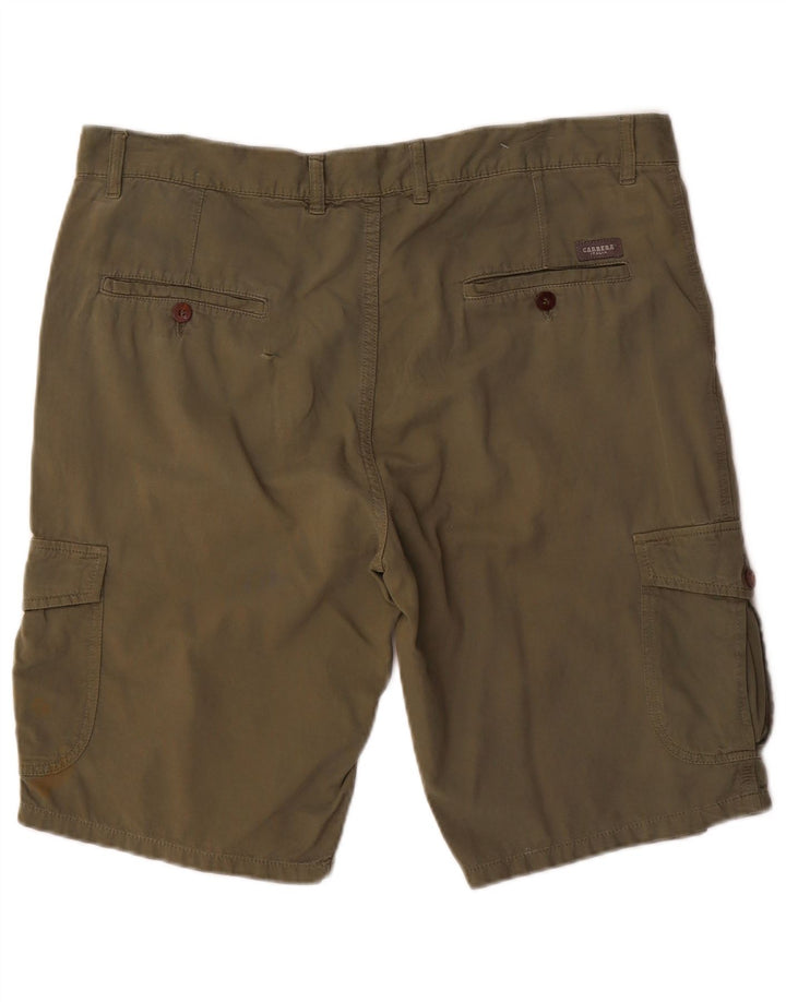 Pantaloncini cargo da uomo Carrera W36 grandi cotone kaki