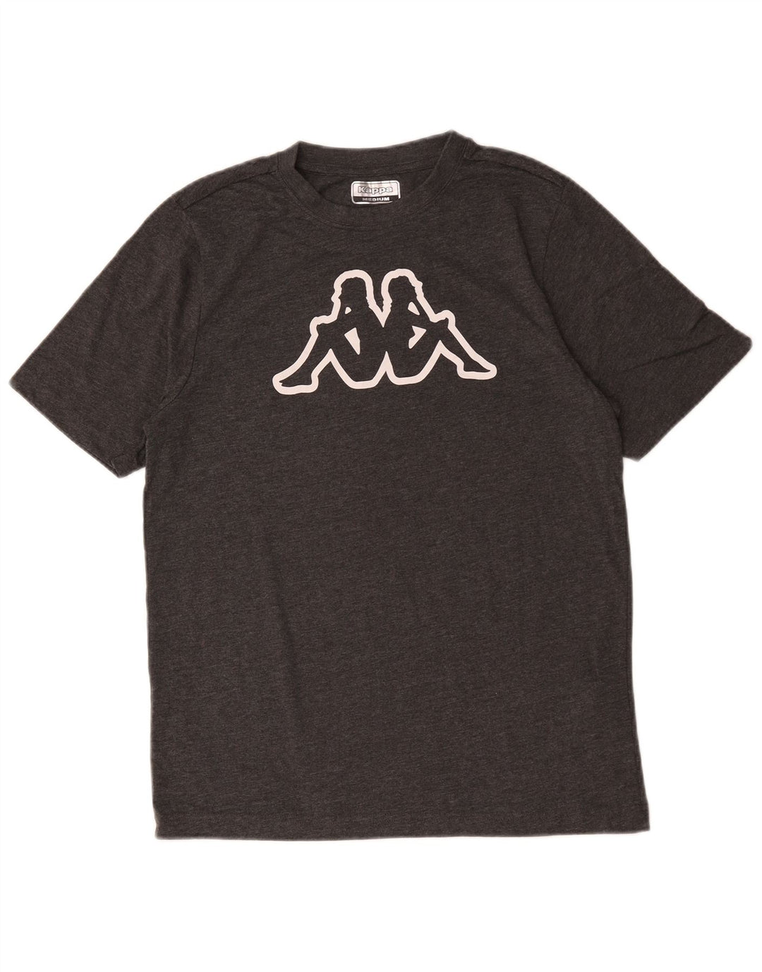 T-shirt grafica da uomo Kappa Top in cotone grigio medio