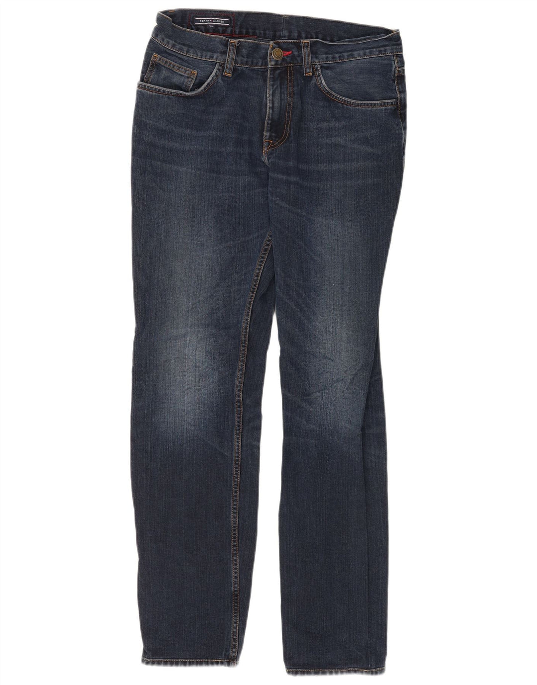 Jeans slim da uomo Tommy Hilfiger W33 L31 cotone blu navy