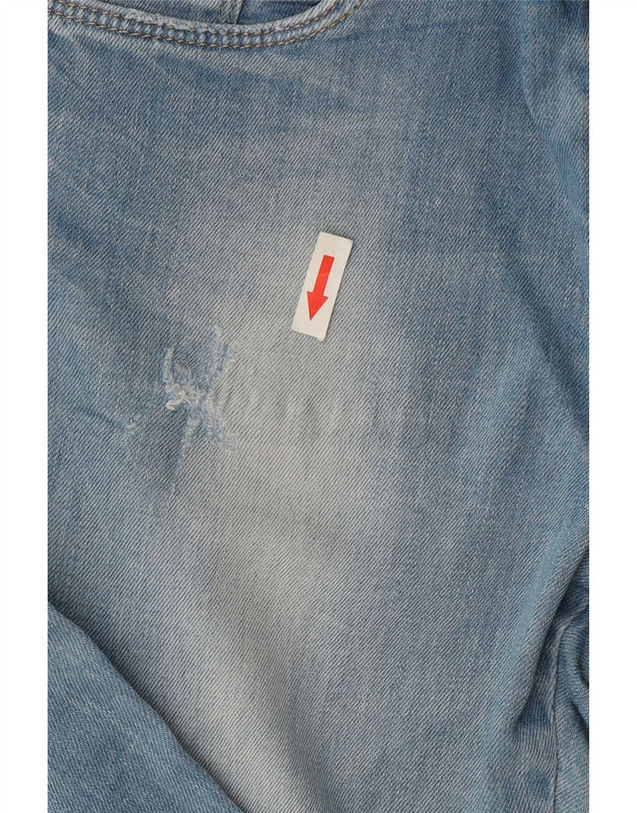 Jeans slim invecchiati Zara da donna EU 38 piccoli W28 L32 blu
