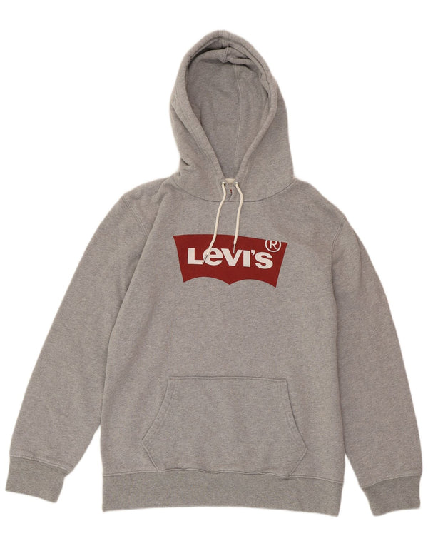 Maglione con cappuccio grafico da donna LEVI'S UK 14 Cotone grigio medio