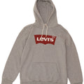 Maglione con cappuccio grafico da donna LEVI'S UK 14 Cotone grigio medio