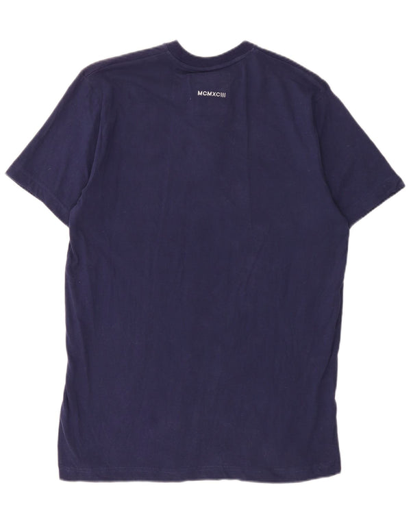 Crew Clothing T-shirt da uomo Top piccola in cotone blu navy