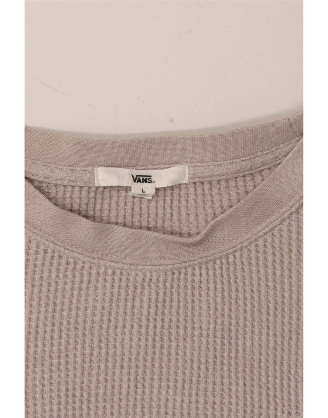 VANS Womens Top Long Sleeve UK 16 Large Grey Cotton Vintage Vans and Second-Hand Vans from Messina Hembry 