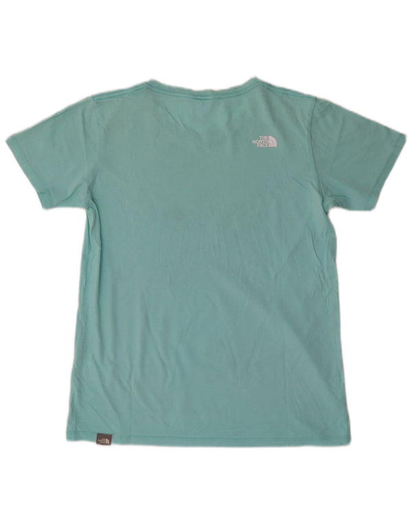 The North Face T-shirt grafica da donna Top UK 10 Small Turchese Cotone