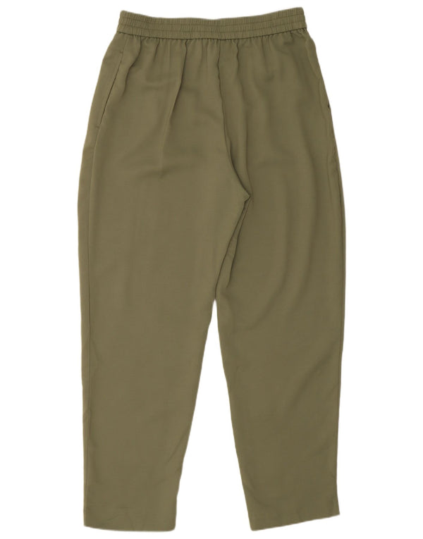 Pantaloni della tuta da donna Zara UK 8 Small Poliestere kaki