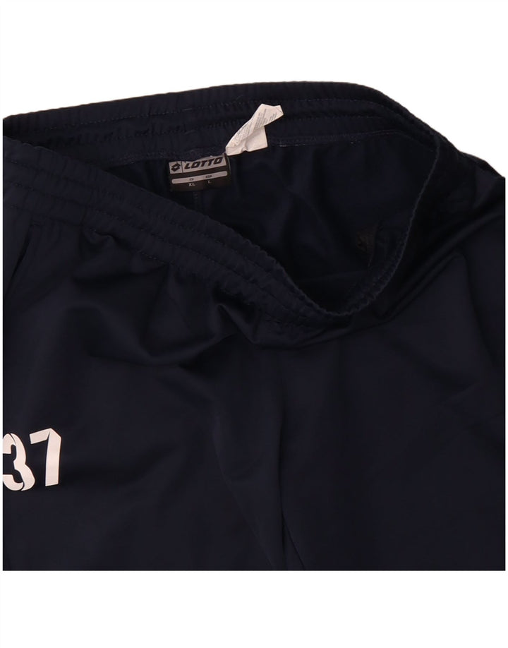 Pantaloni da tuta da uomo Lotto XL poliestere blu navy