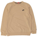 Felpa da donna Nike Jumper UK 20 2XL Cotone beige
