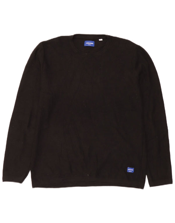 Maglione maglione girocollo da uomo Jack & Jones XL cotone nero