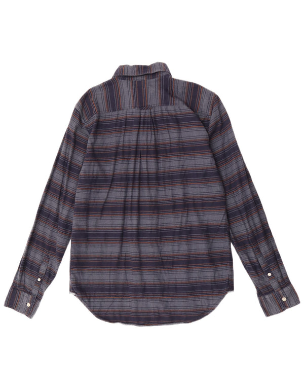 Camicia Gap da uomo in flanella di cotone a righe medie blu navy