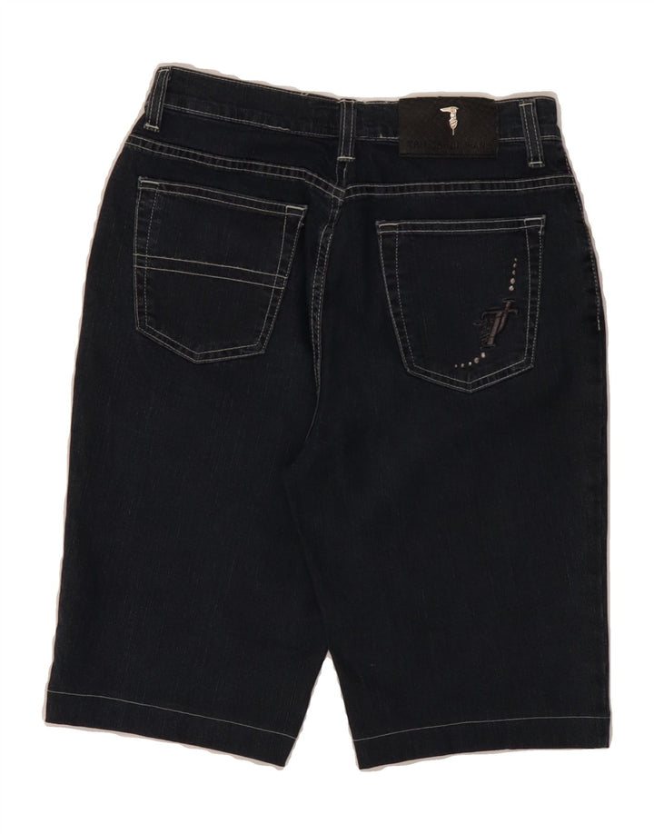 TRUSSARDI Womens Denim Shorts W27 Small Navy Blue Cotton Vintage Trussardi and Second-Hand Trussardi from Messina Hembry 