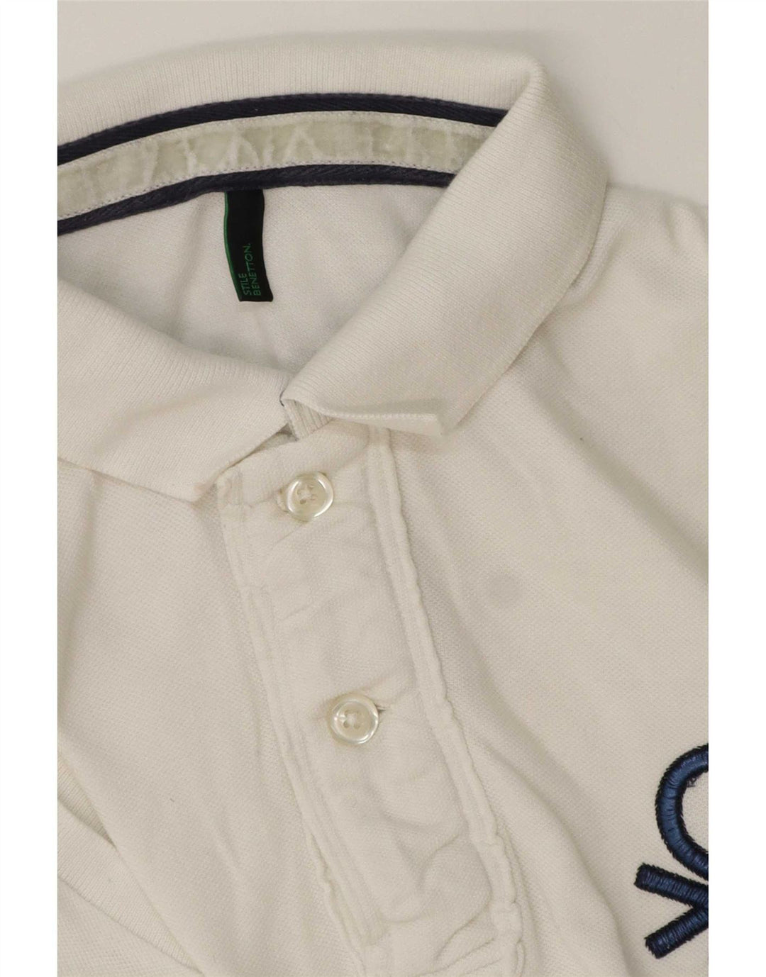 Polo Benetton Uomo Bianco Medio