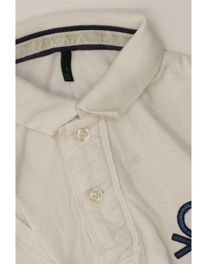 Polo Benetton Uomo Bianco Medio