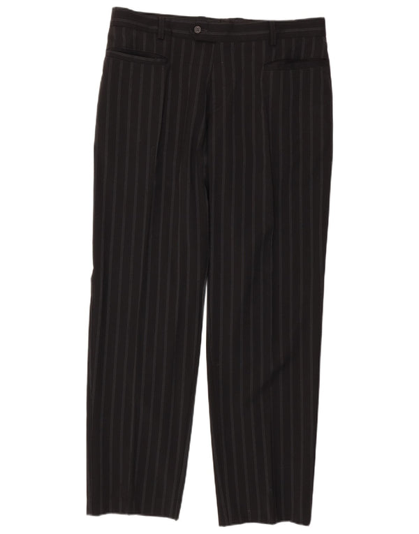 Pantaloni da abito affusolati da uomo Dolce & Gabbana IT 52 XL W34 L31 Gessato nero