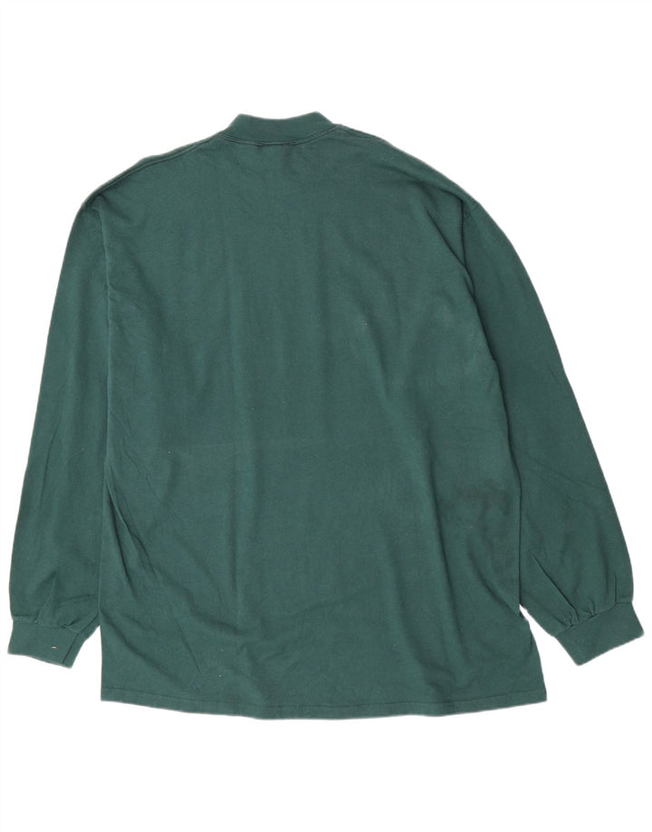 Maglia Nike Uomo Manica Lunga 2XL Verde Cotone