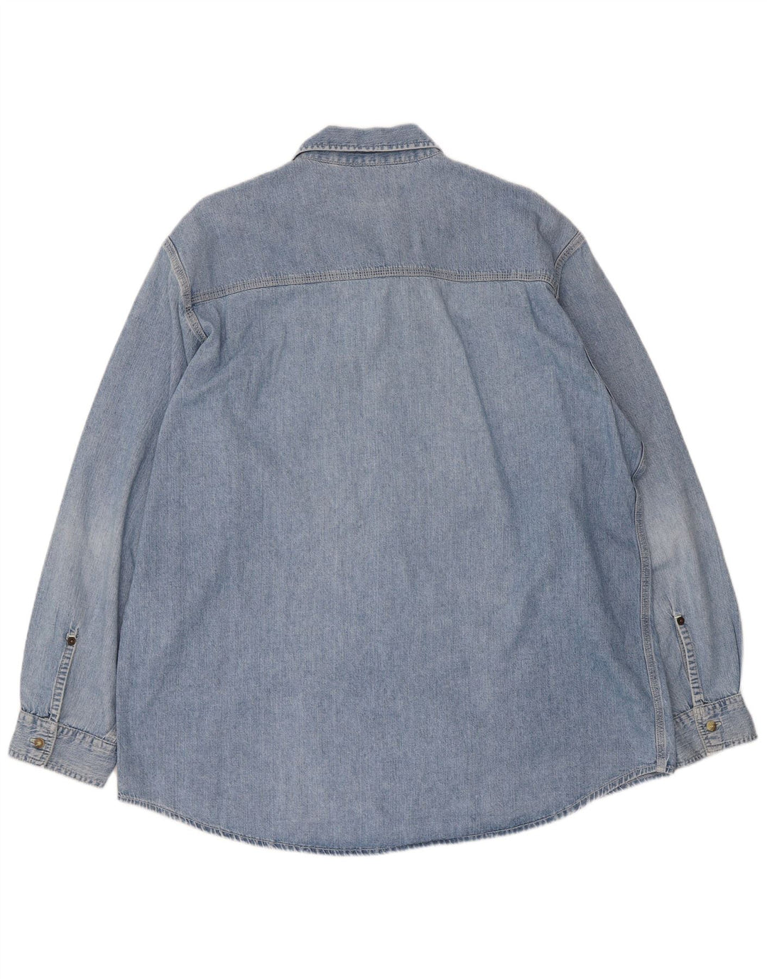 Camicia in denim vestibilità regolare da uomo Replay 2XL cotone blu