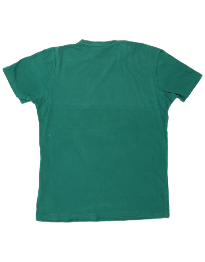 T-shirt grafica da uomo Ellesse Top in cotone verde medio