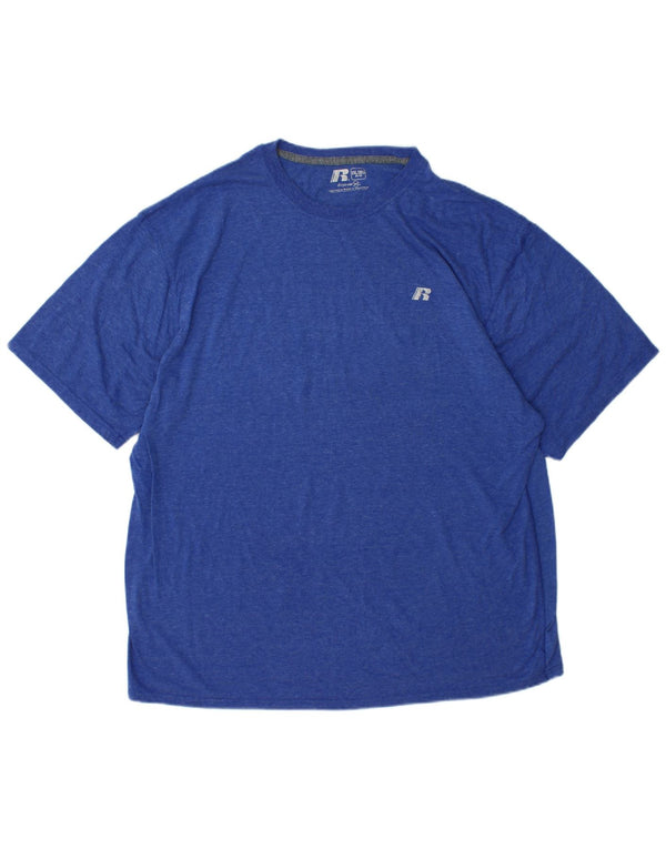 RUSSELL ATHLETIC Maglietta da uomo Dri-Power UK 50/52 2XL Poliestere blu