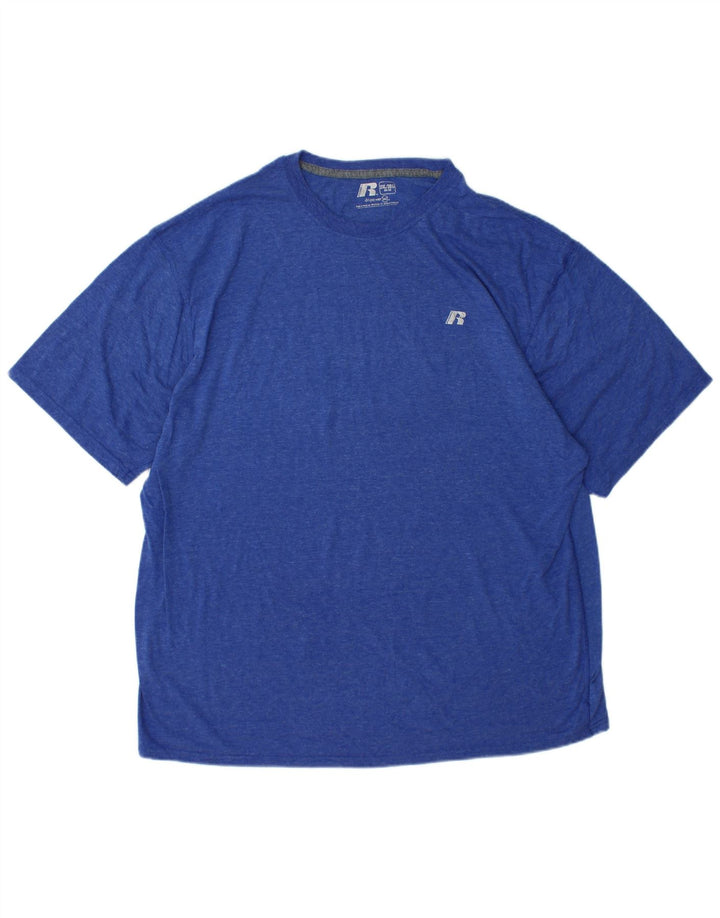 RUSSELL ATHLETIC Maglietta da uomo Dri-Power UK 50/52 2XL Poliestere blu