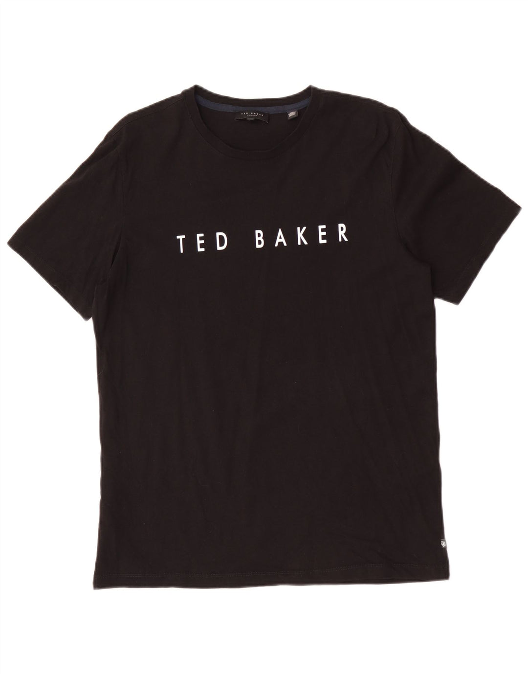 T-shirt grafica da uomo Ted Baker taglia 3 media cotone nero