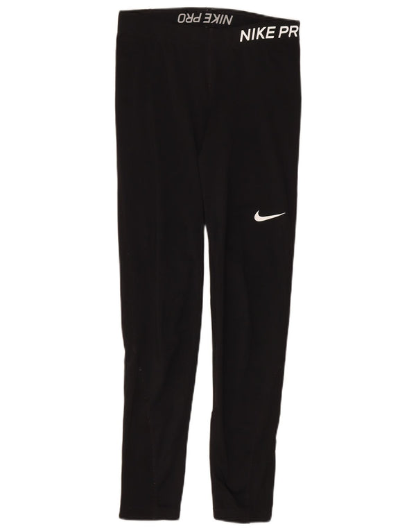 Leggings Nike da donna slim fit UK 14 medio nero poliestere sportivo