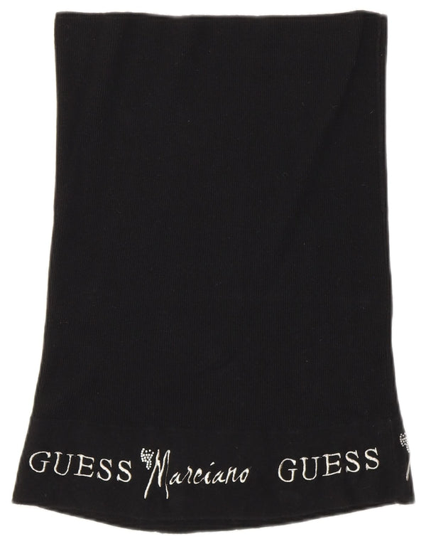 Gonna dritta in maglia grafica da donna Guess By Marciano W30 lana nera media