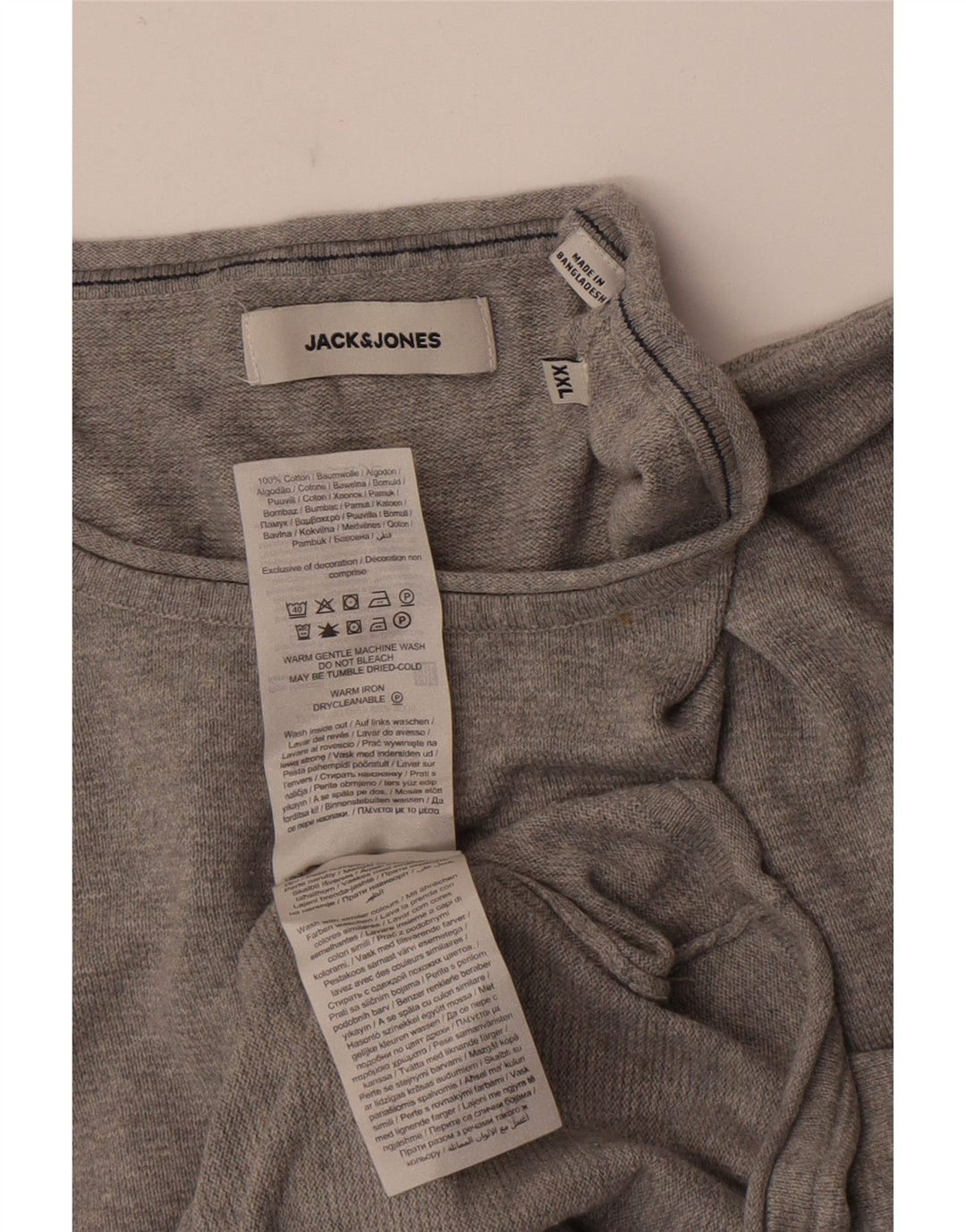 Maglione maglione girocollo da uomo Jack & Jones 2XL Grigio