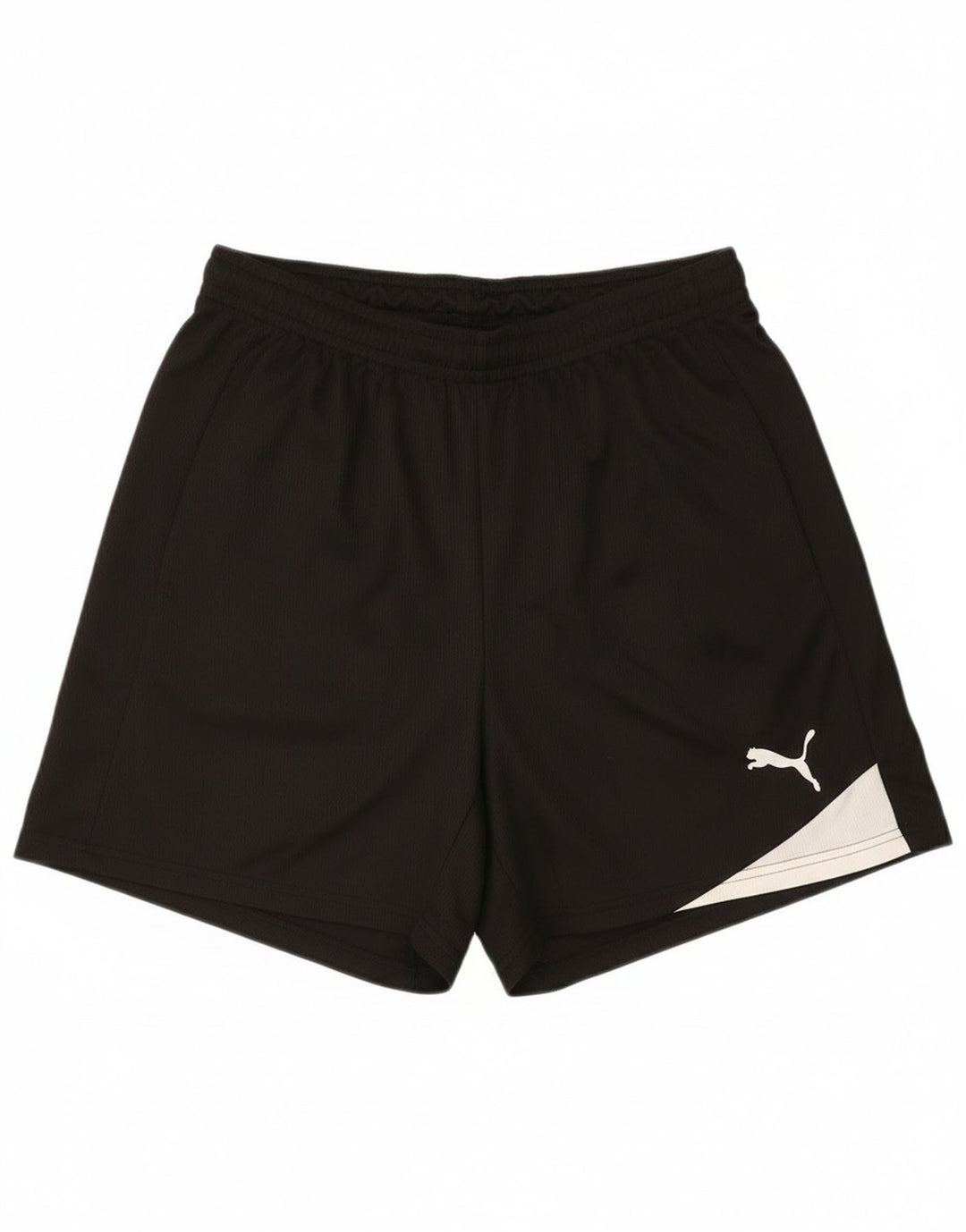 Pantaloncini sportivi da uomo Puma Large neri in poliestere color block