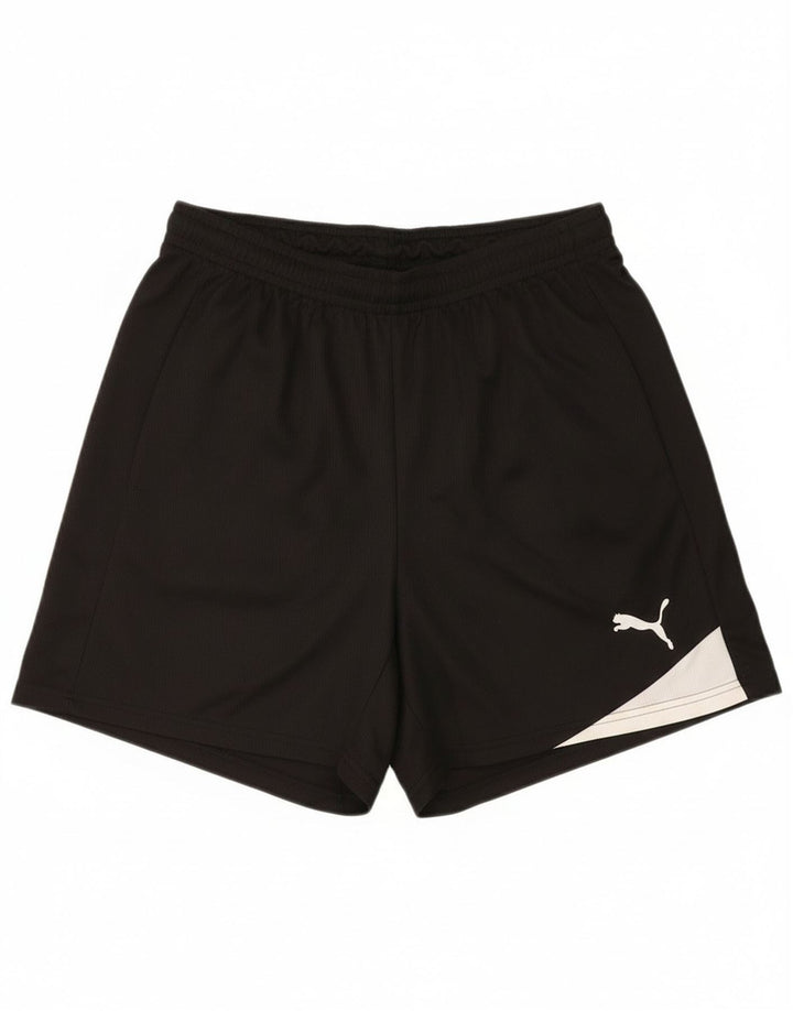 Pantaloncini sportivi da uomo Puma Large neri in poliestere color block
