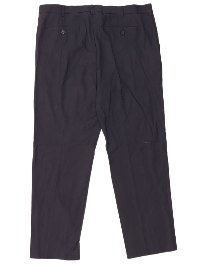 Pantaloni chino dritti da uomo IZOD W38 L32 poliestere blu navy