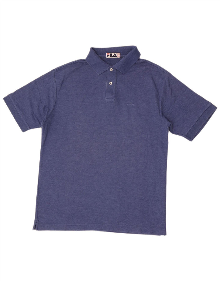 Polo da uomo Fila media blu navy
