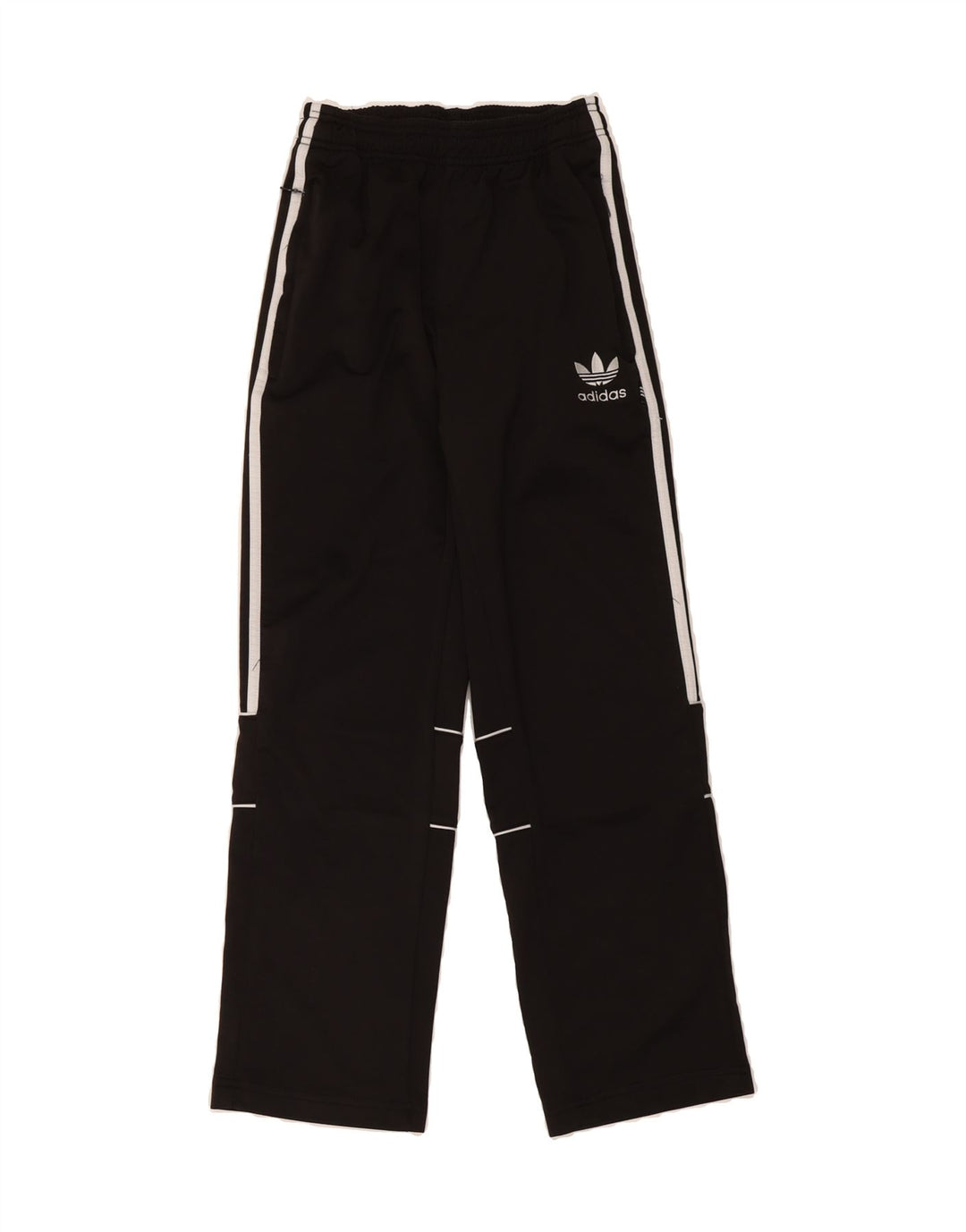 ADIDAS Boys Tracksuit Trousers 11-12 Years Black Polyester Vintage Adidas and Second-Hand Adidas from Messina Hembry 