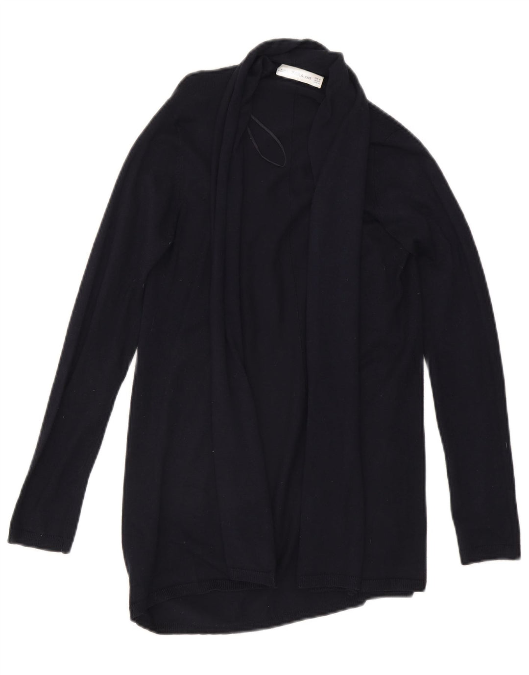Maglione cardigan aperto da donna Zara UK 12 blu navy medio