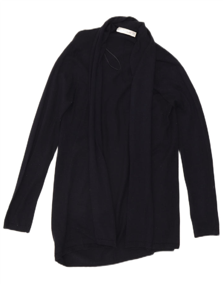 Maglione cardigan aperto da donna Zara UK 12 blu navy medio