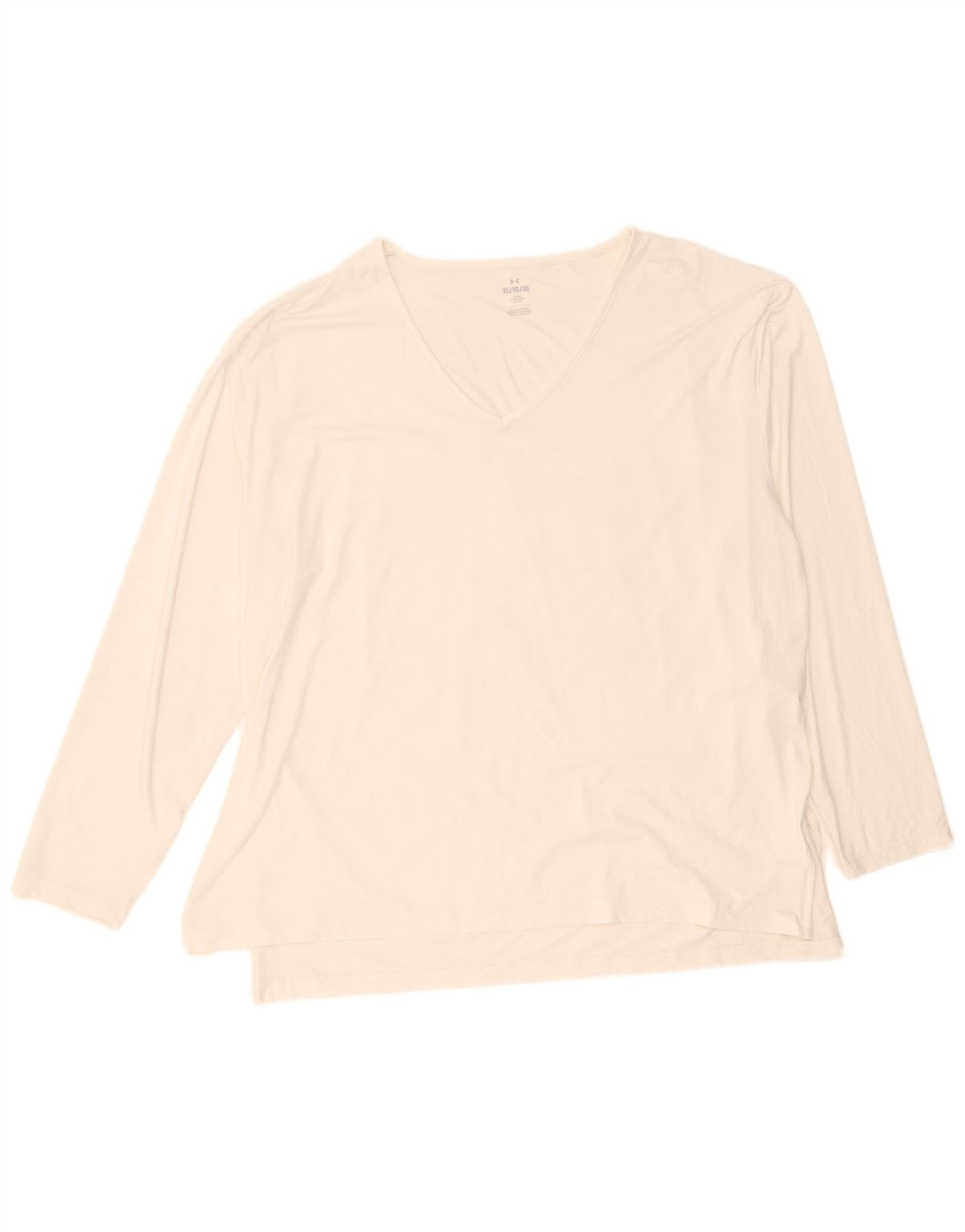 Maglia a maniche lunghe da donna Under Armour UK 18 XL poliestere bianco