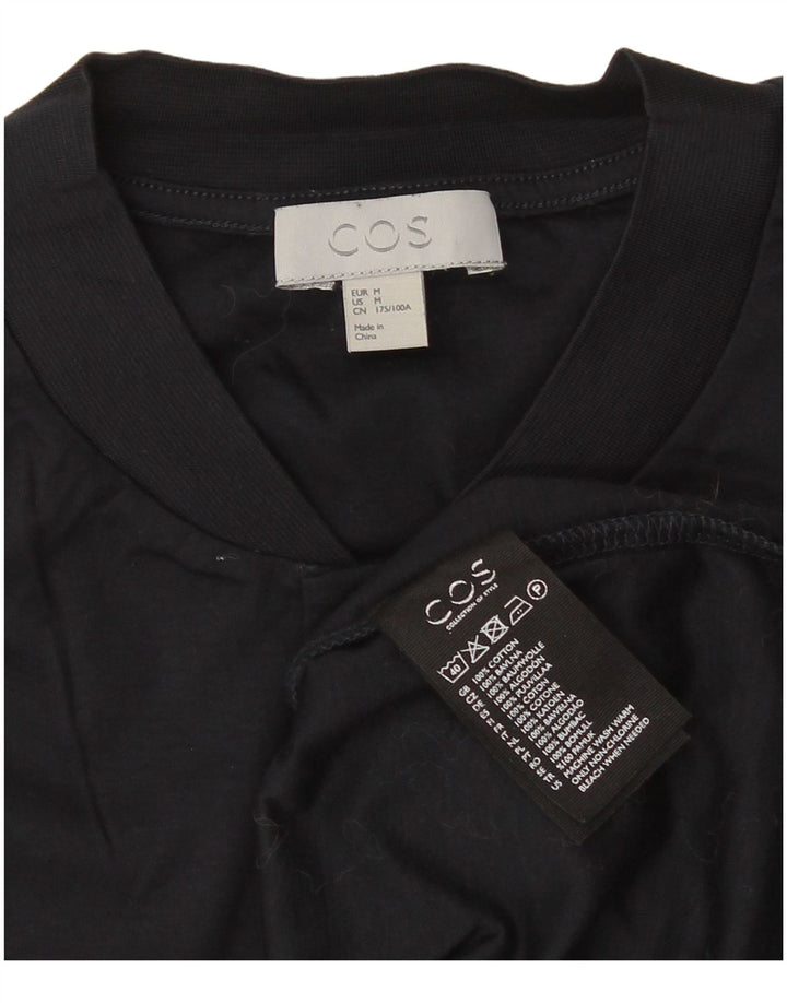 T-shirt da uomo Cos Top in cotone blu navy medio