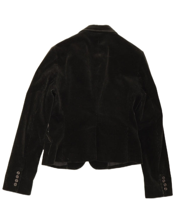 Giacca blazer in velluto a coste a 3 bottoni da donna Ralph Lauren US 6 medio kaki