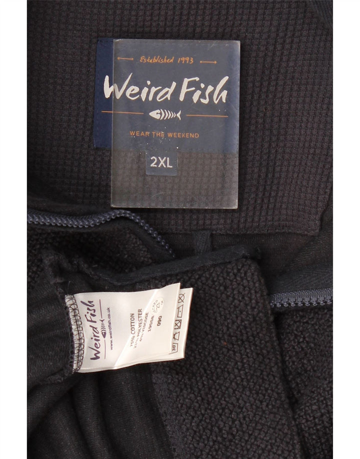 Giacca da tuta da uomo WEIRD FISH 2XL cotone blu navy