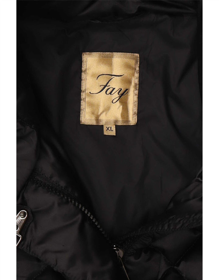 Cappotto imbottito da donna Fay UK 18 XL Nero