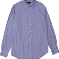 TOMMY HILFIGER Mens Athletic Fit  Shirt Size 16 Large Blue Cotton Vintage Tommy Hilfiger and Second-Hand Tommy Hilfiger from Messina Hembry 