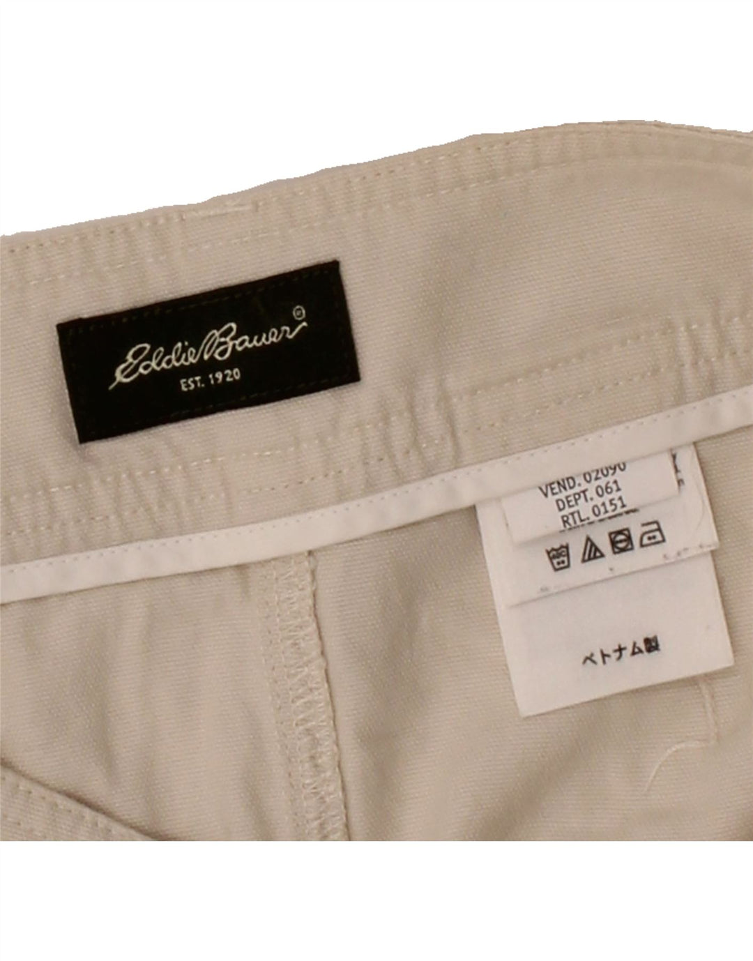 EDDIE BAUER Womens Cargo Skirt W34 Large Beige Cotton Vintage Eddie Bauer and Second-Hand Eddie Bauer from Messina Hembry 