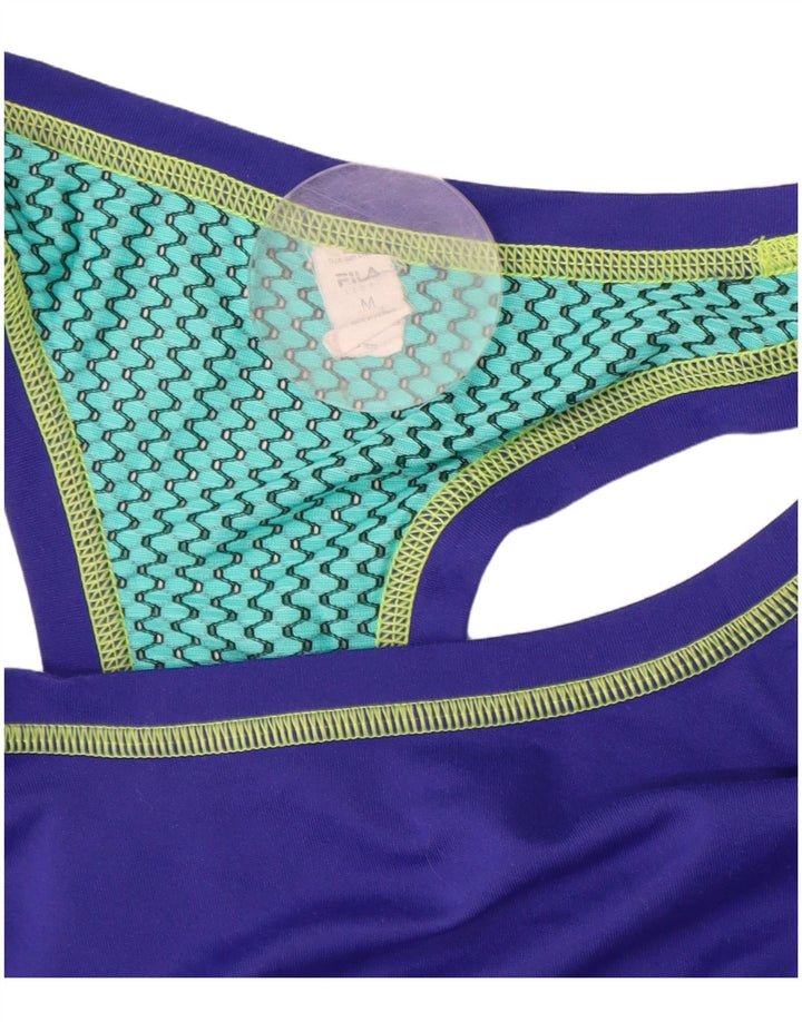 Canotta da donna FILA UK 12 Poliestere color block viola medio