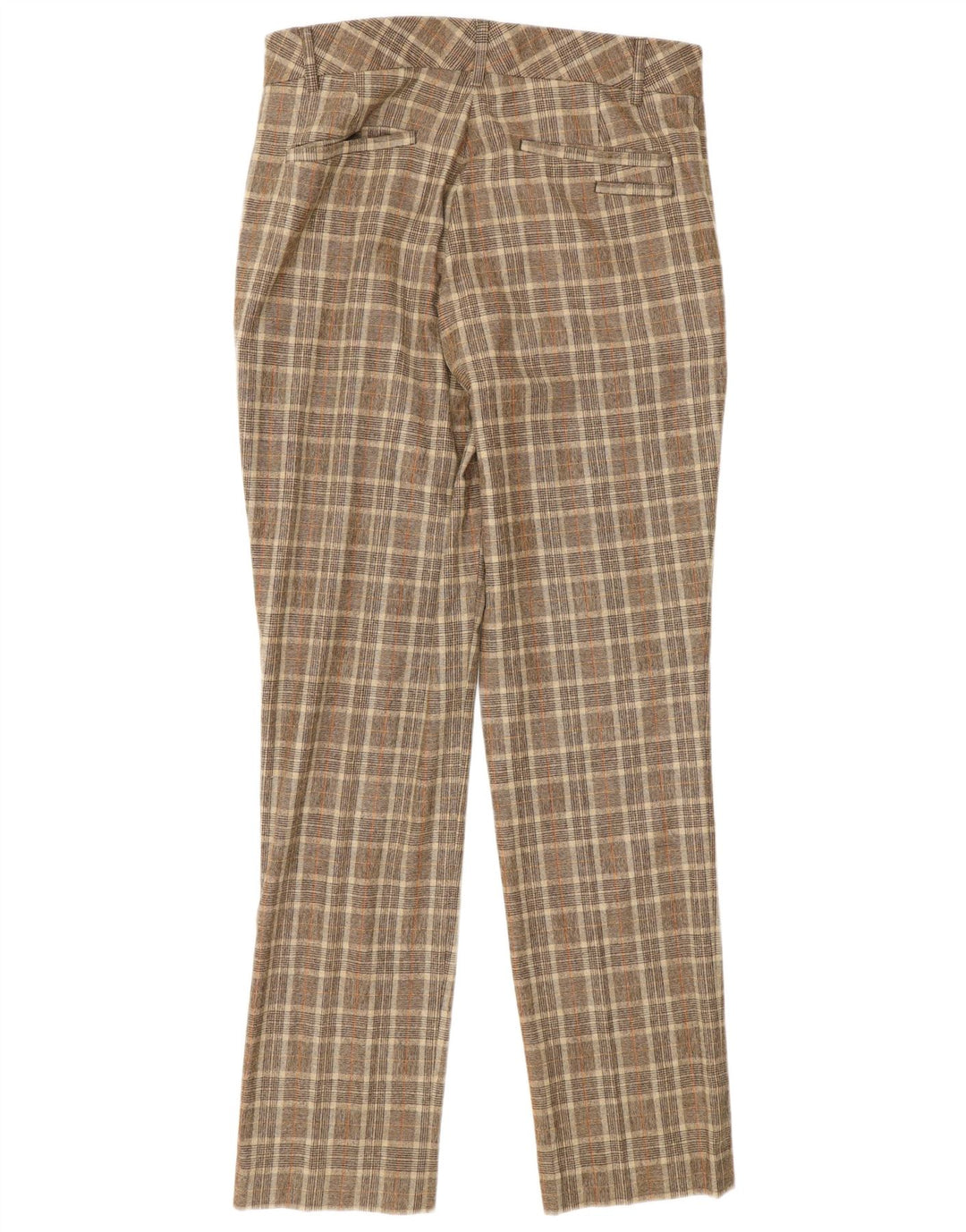 Pantaloni casual slim fit da uomo Ted Baker W30 L32 lana a quadri marroni