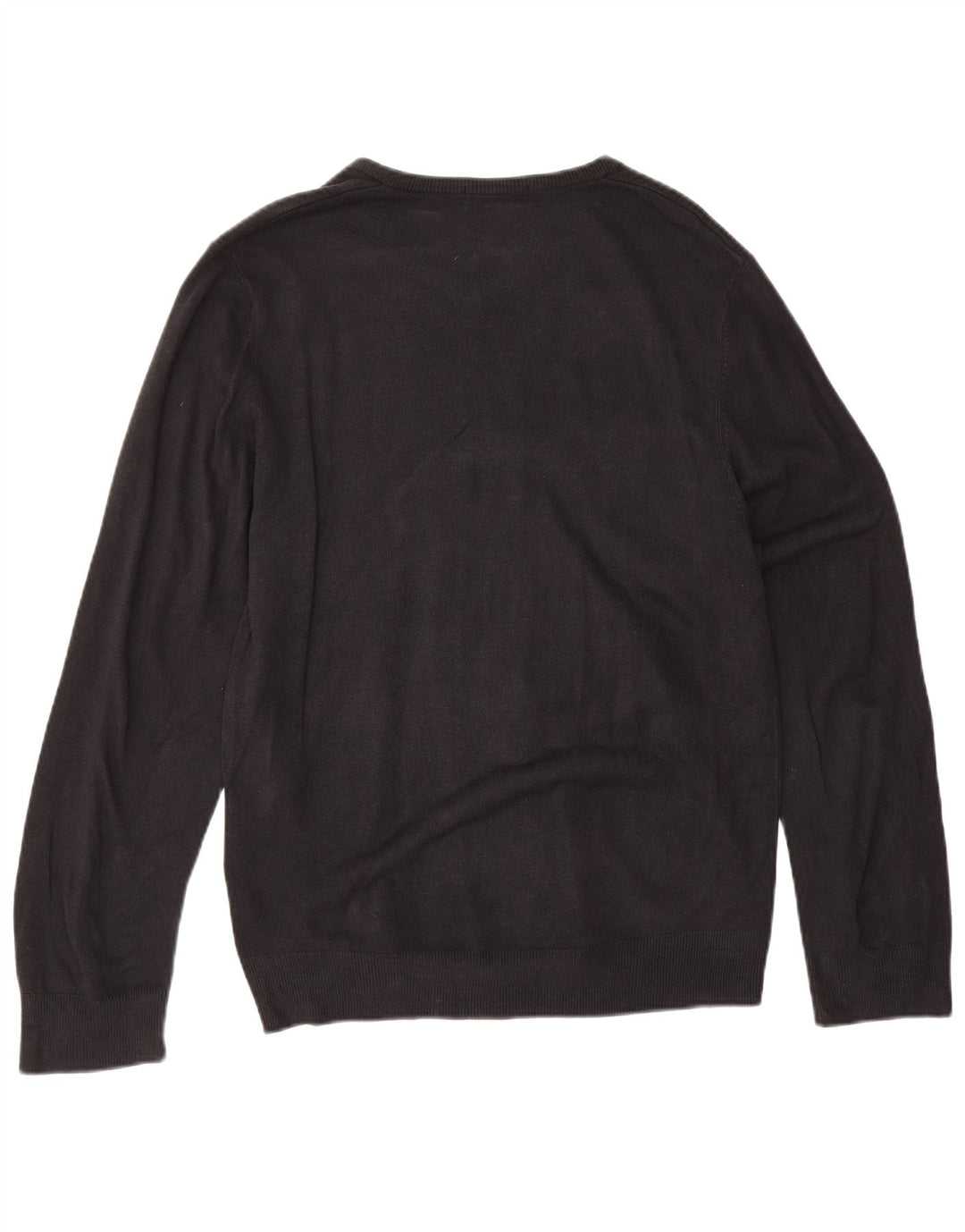 Maglione da uomo Marks & Spencer Blue Harbour con scollo a V grande blu navy