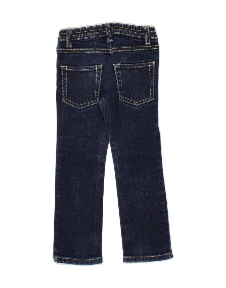 BENETTON Girls Bootcut Jeans 2-3 Years W20 L16 Navy Blue Vintage Benetton and Second-Hand Benetton from Messina Hembry 