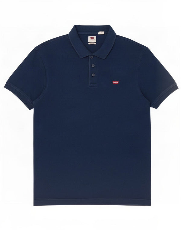 Polo standard da uomo Levi's in cotone blu navy medio