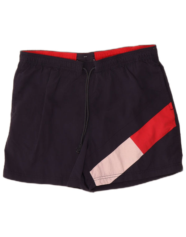 Pantaloncini da bagno da uomo Tommy Hilfiger Large blu navy in poliammide da spiaggia