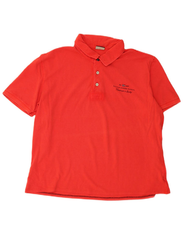 Polo da uomo Napapijri 3XL in cotone rosso